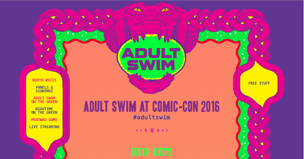 Adult Swim Comic CON Press Release Toonami Squad