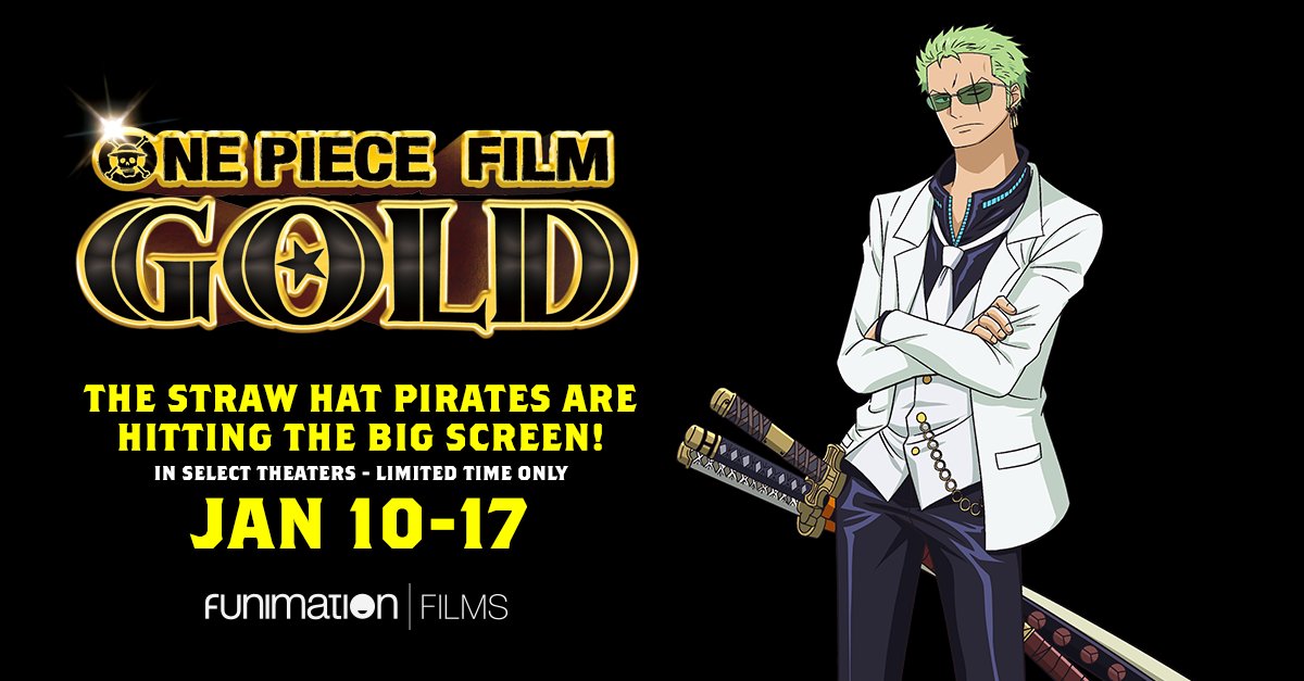 FUNimation Announces One Piece Film Gold English Cast And Otakon