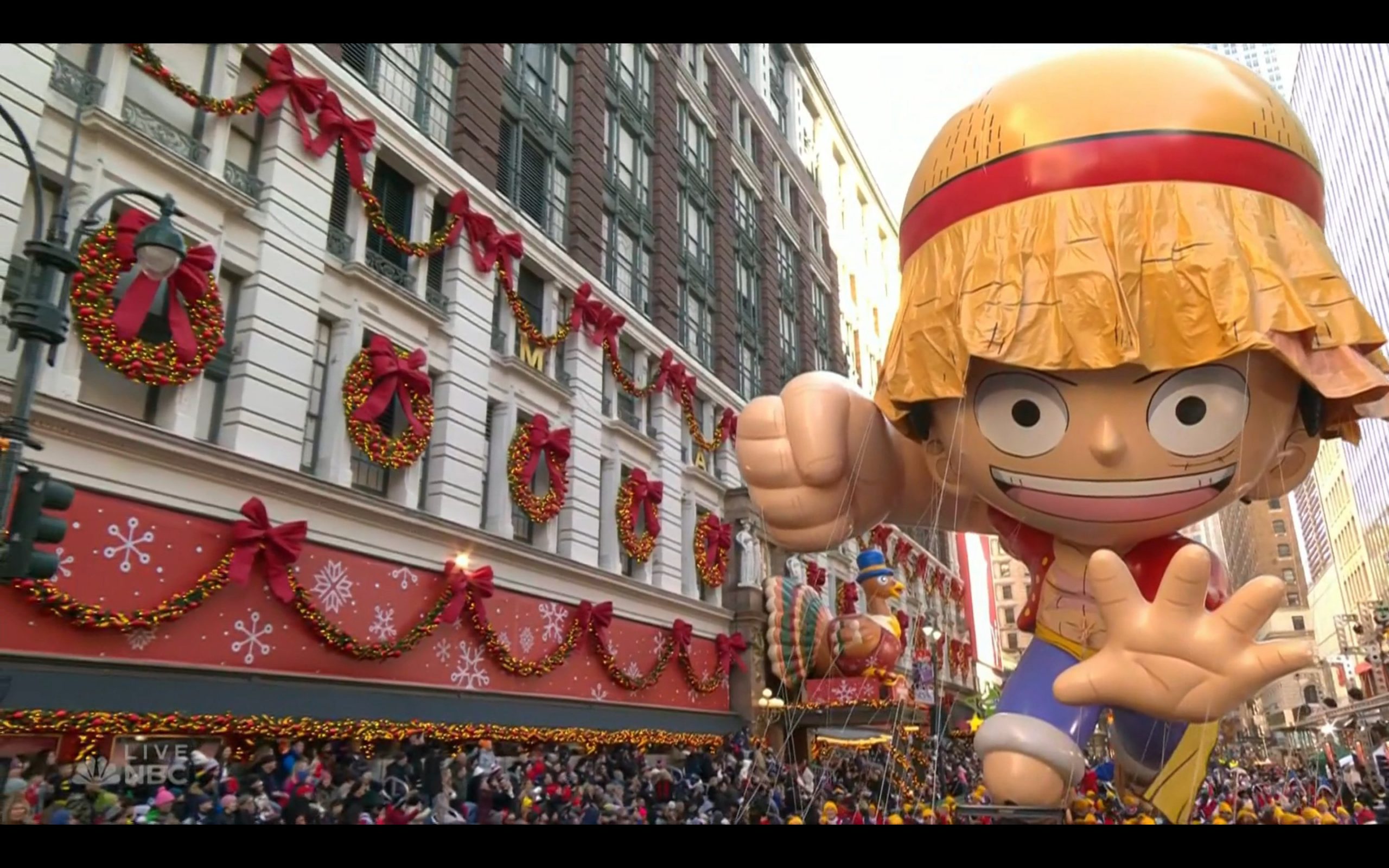 One Piece’s Luffy makes his debut at the 97th Macy’s Thanksgiving Day Parade
